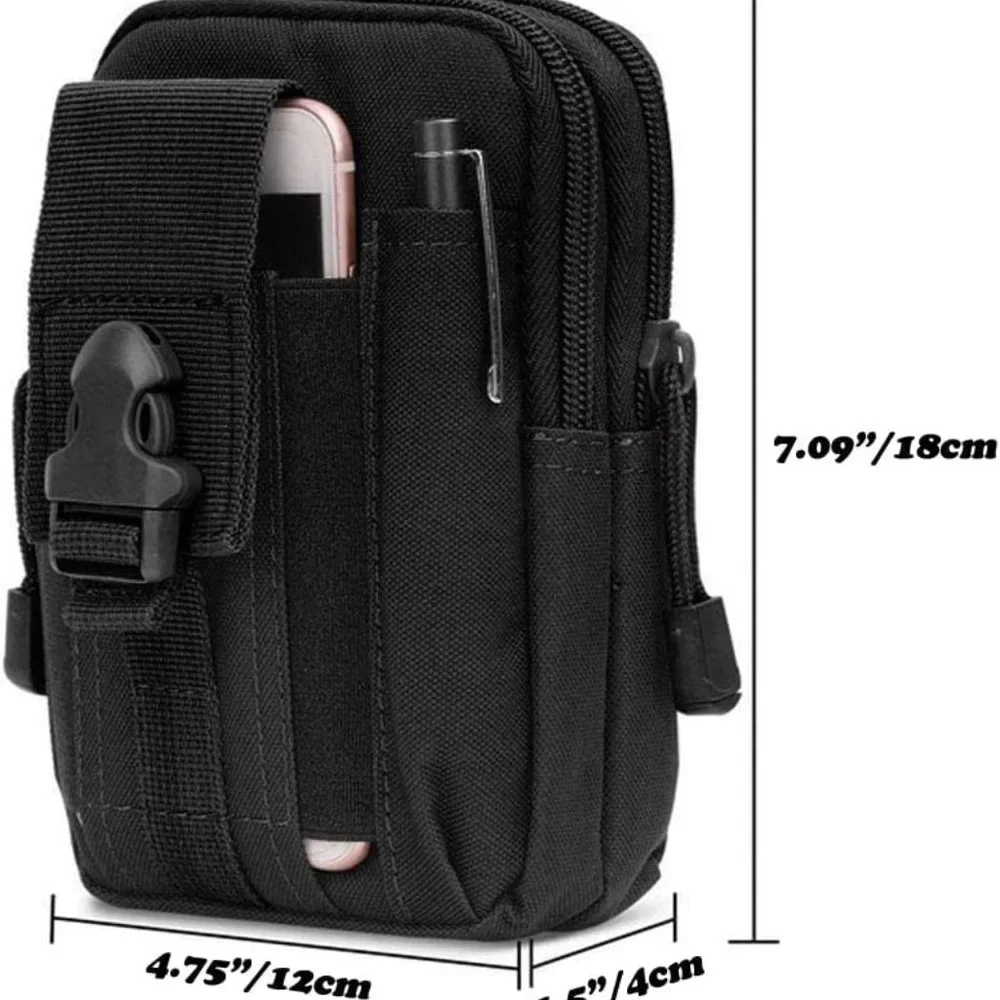 Tactical Molle Pouch EDC Utility Gadget Outdoor Men Waist Bag with Phone Belt